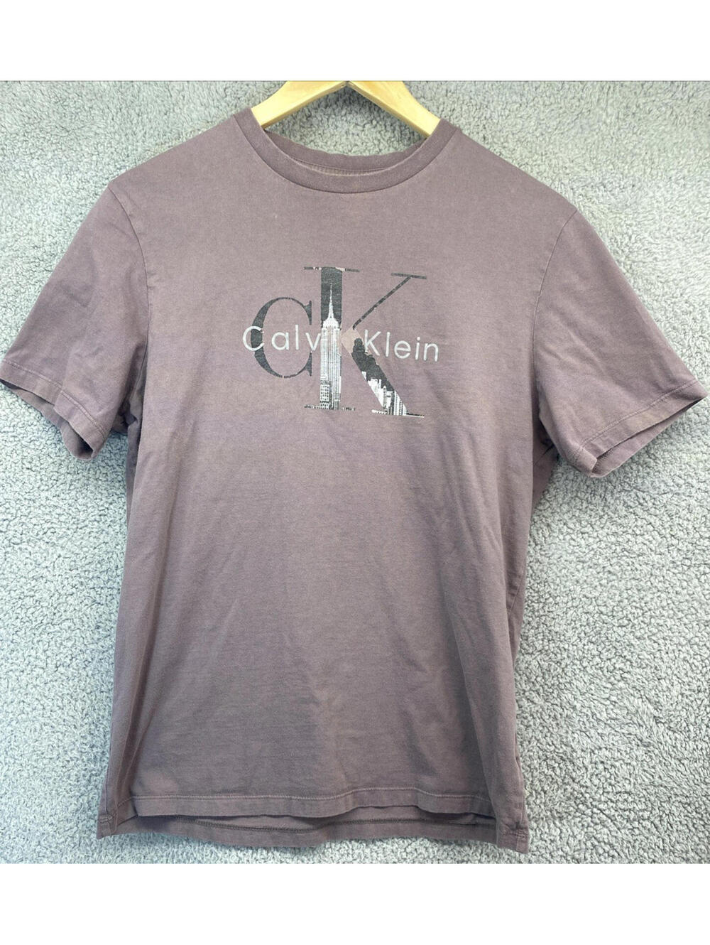 Calvin Klein Men Shirt Small NYC New York City vtg